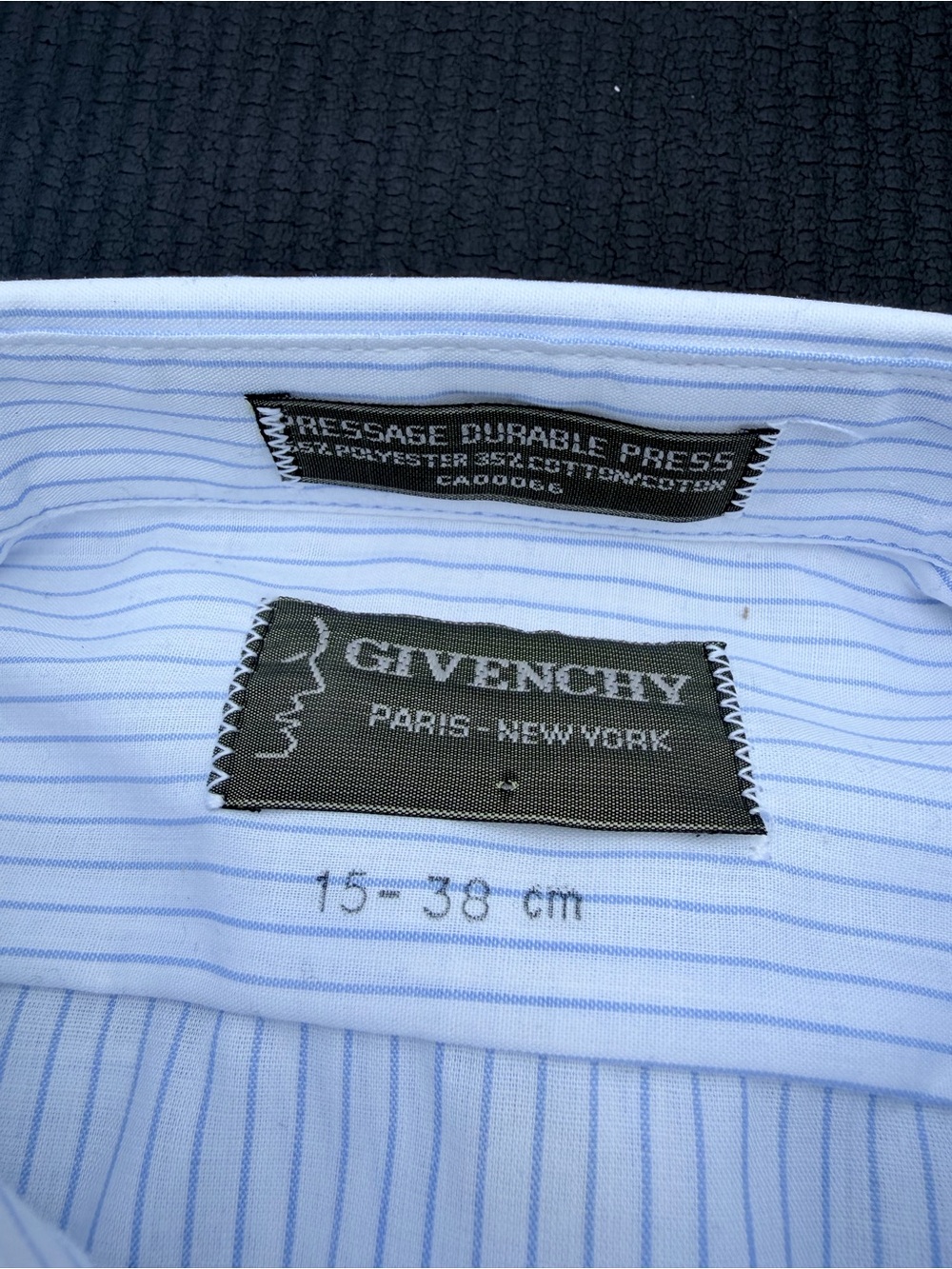 Givenchy Men’s Light Blue Stripe Dress Shirt